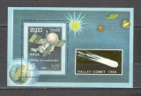 Cambodgea.1986 Reintoarcerea cometei Halley-Bl. MC.672, Nestampilat