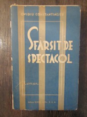 SFARSIT DE SPECTACOL - OVIDIU CONSTANTINESCU ( DEDICATIE , AUTOGRAF ) foto