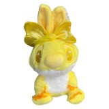 Stitch de plus Candy Stitch jucarie pufoasa colorata cu funda mare galben