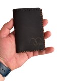 Cumpara ieftin Portofel barbati din piele naturala cu compartiment maruntis Jack 2 M personalizabil ELYK Creation, portofel compact gravat laser - Copie