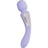Vibrator Double-Ended Wand SWITCH, Aplicatie Mobila Lelo Connect, Silicon, USB, Mov, 21.7 cm