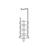 Cumpara ieftin Suport din metal, inalt, pentru hartie igienica, negru mat, SB061B, 560 mm