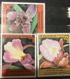(STR3) Timbre serii Straine flora Flori, Stampilat