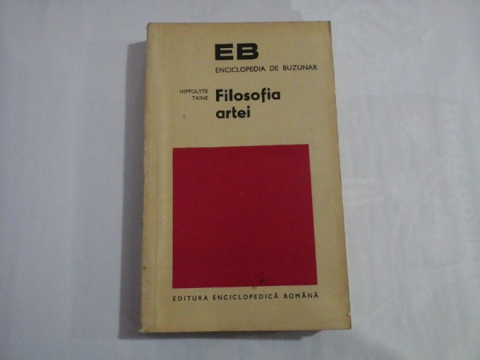 FILOSOFIA ARTEI - Hippolyte TAINE