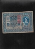 Germania Austro Ungaria 1919 (1902) supratipar 1000 coroane kronen seria13293