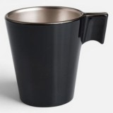 Pahar de Sticlă pentru Espresso Negru 80ml cu Maner, CMCLASS