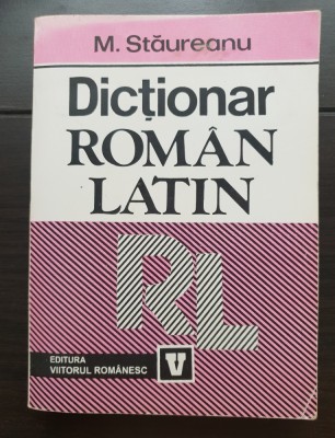 Dicționar rom&amp;acirc;n-latin - M. Stăureanu foto