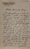 AUTOGRAF AVERESCU: Scrisoare autografă semnată din anul 1932