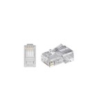 Mufa internet RJ45 CAT5 8p8c cablu push rotund, Goobay