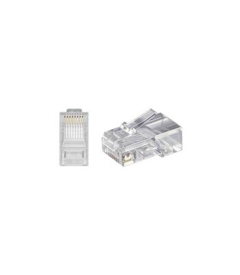Mufa internet RJ45 CAT5 8p8c cablu push rotund foto