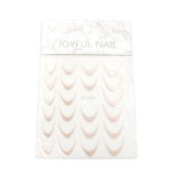 Set de 4 unități: Autocolante cu design slider French ombre ST-2306 bronz