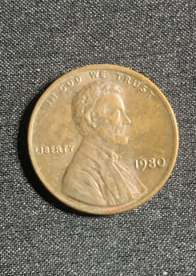 Moneda One Cent 1980 USA foto