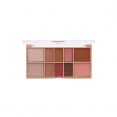 Paleta fard iluminator si bronzer, Sunkissed, Dawn To Dusk Beauty, Face Palette, 10 culori