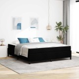 vidaXL Pat cu arcuri Negru și negru 180 x 200 cm 3398880