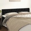 VidaXL Tăblii de pat, 2 buc, negru, 90x7x78/88 cm, catifea 346378