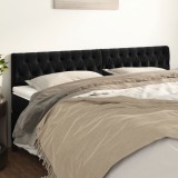 VidaXL Tăblii de pat, 2 buc, negru, 90x7x78/88 cm, catifea