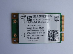 Intel 5100 WiFi WLAN Card 512an_mmw 802.11 AGN 300mbps Mini Pci-e foto