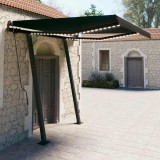 VidaXL Copertină retractabilă manual cu LED, antracit, 3,5x2,5 m