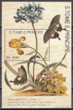 Sao Tome si Principe 1993 - Fluturi polenizatori, Colita, Cota 15 EURO, MNH