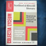 SCRIITORI SI DIRECTII LITERARE - DIM. PACURARIU - LYCEUM