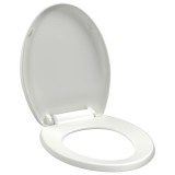 Cumpara ieftin Capac WC cu inchidere silentioasa, eliberare rapida, alb
