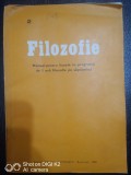 Filozofie manual pt liceeele cu programa de 1 ora filozofie pe saptamana