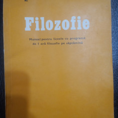 Filozofie manual pt liceeele cu programa de 1 ora filozofie pe saptamana