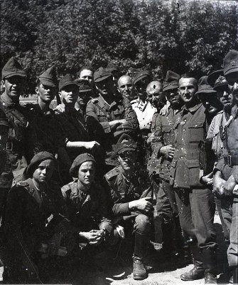 HST A32 Negativ pe celuloid ofițeri rom&amp;acirc;ni Al Doilea Război Mondial foto