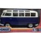 Macheta Volkswagen Transporter Samba bus 62 scara 1/24 albastru