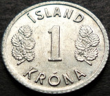 Cumpara ieftin Moneda 1 COROANA - ISLANDA, anul 1978 * cod 552 A, Europa, Aluminiu