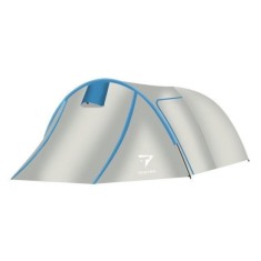 Cort camping, 3 persoane, cu plasa tantari, husa, 220x160+210x120 cm, Isotrade foto