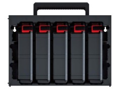 Set compartimente neagră KISTENBERG TAGERCASE 415x290x295mm, 5 compartimente