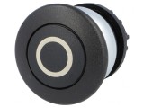 Comutator apăsare 22mm negru