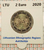 Lituania 2 euro 2020 - Auk&scaron;taitija - UNC in cartonas personalizat - B114, Europa