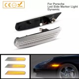 Semnalizari LED Dinamice Porsche 911 (996) Boxster (986) Negru/Argintiu Set Stanga Dreapta