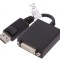 Adaptor DisplayPort la DVI-I 150mm Negru