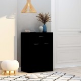 VidaXL Pantofar, negru, 60x35x84 cm, lemn prelucrat