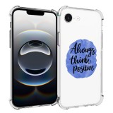 Husa antisoc pentru iphone 16e, airbag pro, clear, always think positive