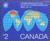 Canada 1983 - Commonwealth Day, neuzata foto