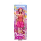 Barbie papusa barbie zana cu par si tinuta roz