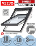 Fereastra mansarda VELUX GLU 006421, electrica, poliuretan, 3 sticle