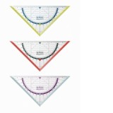Echer/raportor my.pen 16 cm, diverse culori