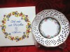 FARFURIE PORTELAN PERFORAT TRAFORAT CARL SHUMANN ARZBERG BAVARIA CU DECOR FLORAL