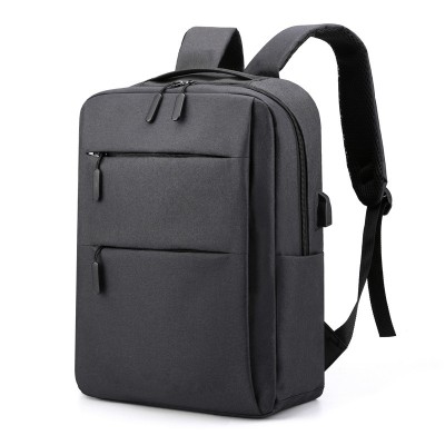 Rucsac, pentru Laptop, Gentleman Tech, din panza oxford, Impermeabil si durabil, 42 x 30 x 12 cm, negru, port usb integrat foto