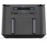 Friteuza cu aer cald Ninja Airfryer Foodi Pro DualZone DZ400EU, 2470W, 9.5L, 6 functii de gatit, 2 cosuri de 4.75L, functie Max Crisp, functie deshidr