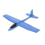 Avion planor flippy, din polistiren, lungime 84 cm , jucarie recreativa, cascadorii, albastru