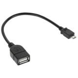 Cablu adaptor USB mama tip A la micro USB tata, 20 cm, L100621