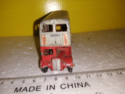 bnk jc Dinky 29c Double Decker Bus - primul model - 1946 foto