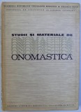 STUDII SI MATERIALE DE ONOMASTICA de E. PETROVICI , 1969