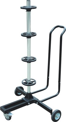 Stand de aluminiu Carpoint cu roti pentru depozitare rotii : anvelope cu jante (pentru jante de pana la 18 inches si latime max. 265 mm) foto